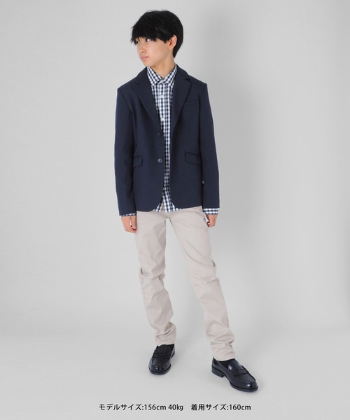 GLAZOS（グラソス）の「チェック柄ドレスシャツ（シャツ/ブラウス・キッズ・ネイビー・120cm/130cm/140cm/150cm/160cm/170cm）」の11枚目の写真