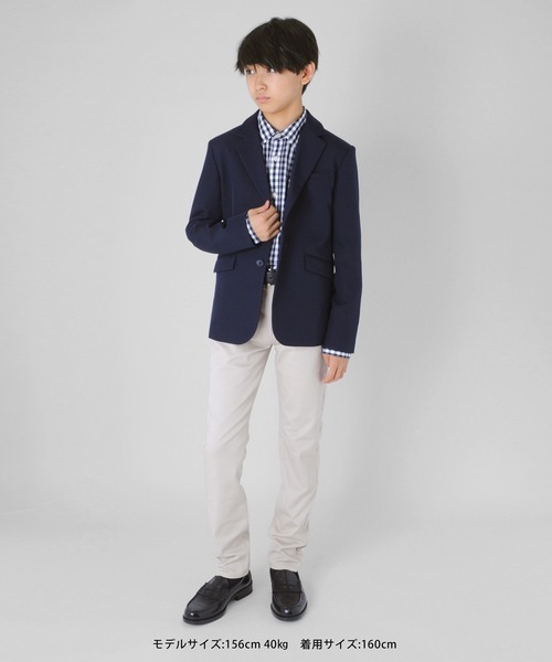 GLAZOS（グラソス）の「チェック柄ドレスシャツ（シャツ/ブラウス・キッズ・ネイビー・120cm/130cm/140cm/150cm/160cm/170cm）」の12枚目の写真