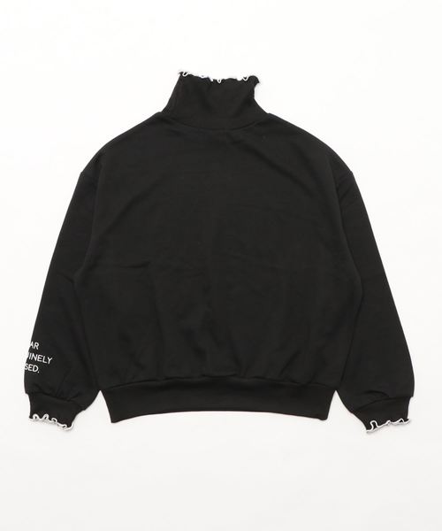 repipi armario（レピピ アルマリオ）の「フリルタートルネックウラケスウェット（スウェット・キッズ・ブラック/ブラウン/ライトピンク・SMALL/MEDIUM/LARGE/X-SMALL）」の4枚目の写真