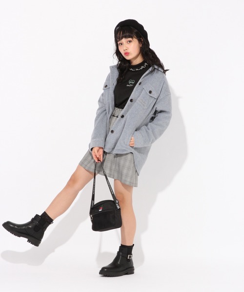 repipi armario（レピピ アルマリオ）の「フリルタートルネックウラケスウェット（スウェット・キッズ・ブラック/ブラウン/ライトピンク・SMALL/MEDIUM/LARGE/X-SMALL）」の9枚目の写真