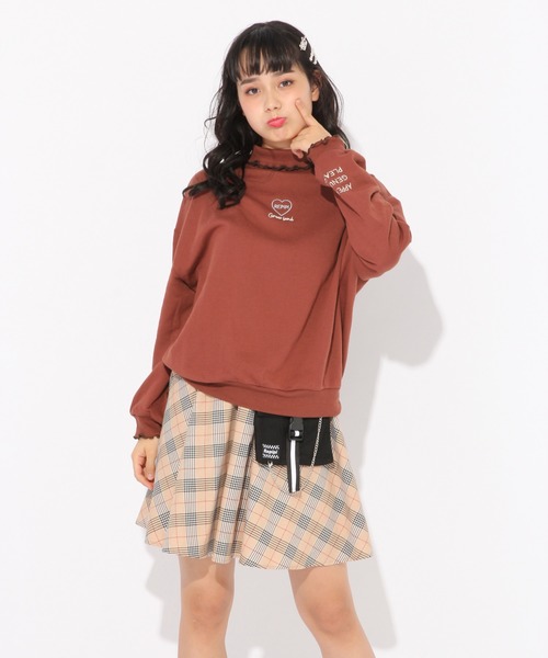 repipi armario（レピピ アルマリオ）の「フリルタートルネックウラケスウェット（スウェット・キッズ・ブラック/ブラウン/ライトピンク・SMALL/MEDIUM/LARGE/X-SMALL）」の16枚目の写真