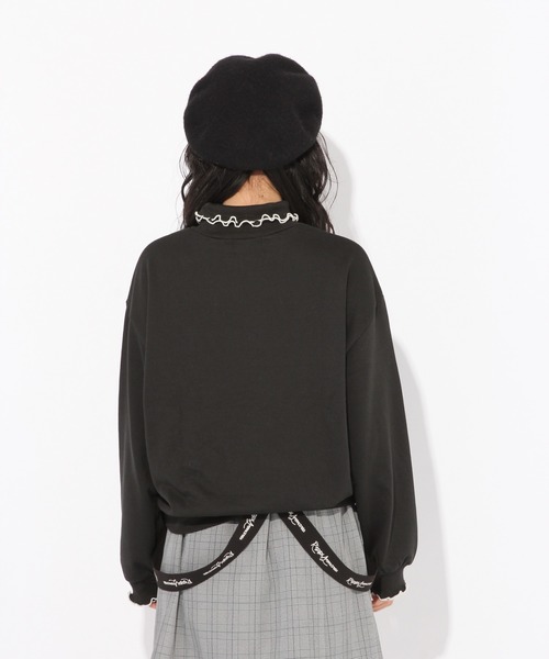 repipi armario（レピピ アルマリオ）の「フリルタートルネックウラケスウェット（スウェット・キッズ・ブラック/ブラウン/ライトピンク・SMALL/MEDIUM/LARGE/X-SMALL）」の18枚目の写真