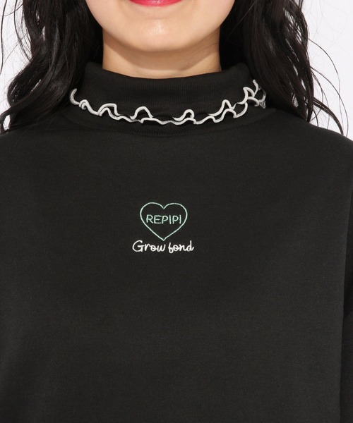 repipi armario（レピピ アルマリオ）の「フリルタートルネックウラケスウェット（スウェット・キッズ・ブラック/ブラウン/ライトピンク・SMALL/MEDIUM/LARGE/X-SMALL）」の19枚目の写真