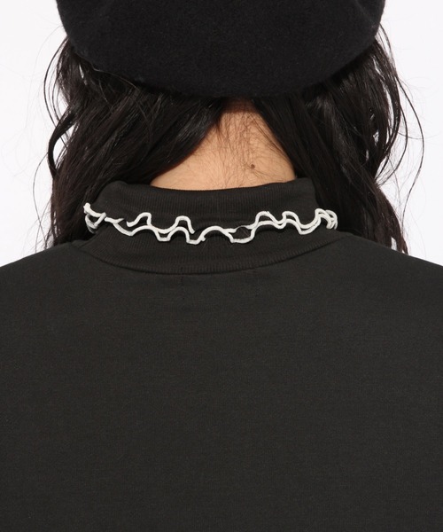 repipi armario（レピピ アルマリオ）の「フリルタートルネックウラケスウェット（スウェット・キッズ・ブラック/ブラウン/ライトピンク・SMALL/MEDIUM/LARGE/X-SMALL）」の11枚目の写真