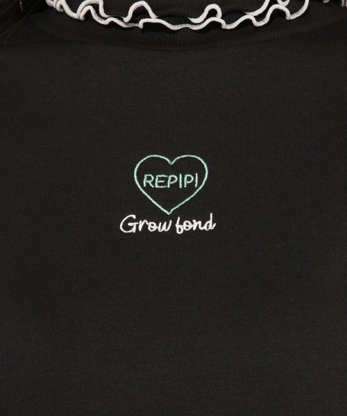 repipi armario（レピピ アルマリオ）の「フリルタートルネックウラケスウェット（スウェット・キッズ・ブラック/ブラウン/ライトピンク・SMALL/MEDIUM/LARGE/X-SMALL）」の12枚目の写真