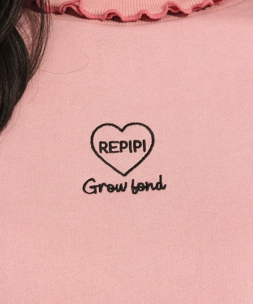 repipi armario（レピピ アルマリオ）の「フリルタートルネックウラケスウェット（スウェット・キッズ・ブラック/ブラウン/ライトピンク・SMALL/MEDIUM/LARGE/X-SMALL）」の14枚目の写真