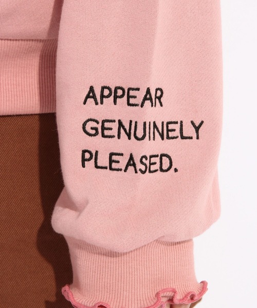 repipi armario（レピピ アルマリオ）の「フリルタートルネックウラケスウェット（スウェット・キッズ・ブラック/ブラウン/ライトピンク・SMALL/MEDIUM/LARGE/X-SMALL）」の15枚目の写真