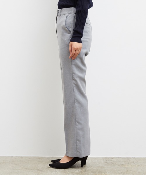 ROPE' PICNIC(ロペピクニック)の「ウール混ストレートパンツ(その他パンツ・レディース・グレー/ダークラベンダー・40/38)」の5枚目の写真