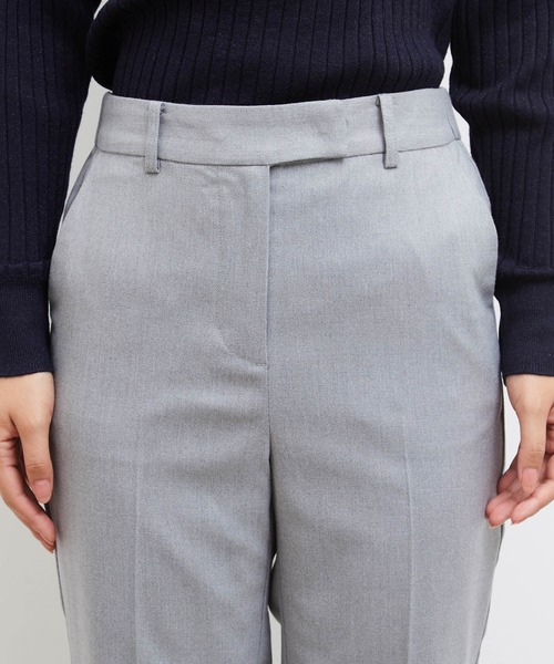 ROPE' PICNIC(ロペピクニック)の「ウール混ストレートパンツ(その他パンツ・レディース・グレー/ダークラベンダー・40/38)」の9枚目の写真