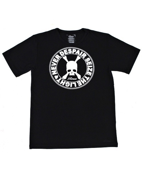 ROEN(ロエン)の「SPANGLE CIRCLE SKULL S/S TEE(Tシャツ/カットソー・メンズ・ブラック・MEDIUM/LARGE/SMALL)」の1枚目の写真
