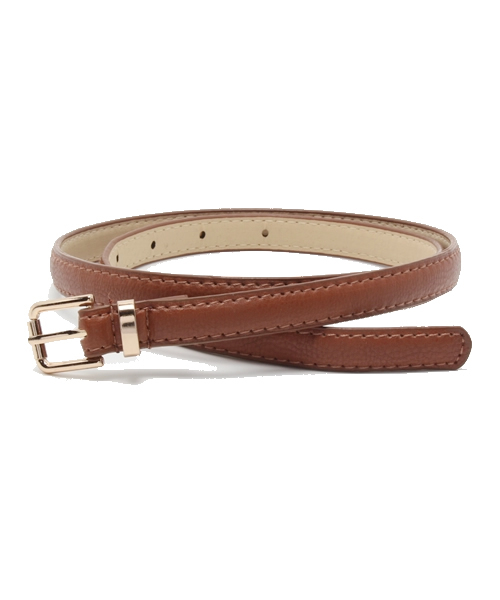 WEGO（ウィゴー）の「WEGO/カラー細ベルト（ベルト・レディース・ブラック/ブラウン/ネイビー/ワイン/ダークグリーン/ホワイト・FREE）」の4枚目の写真