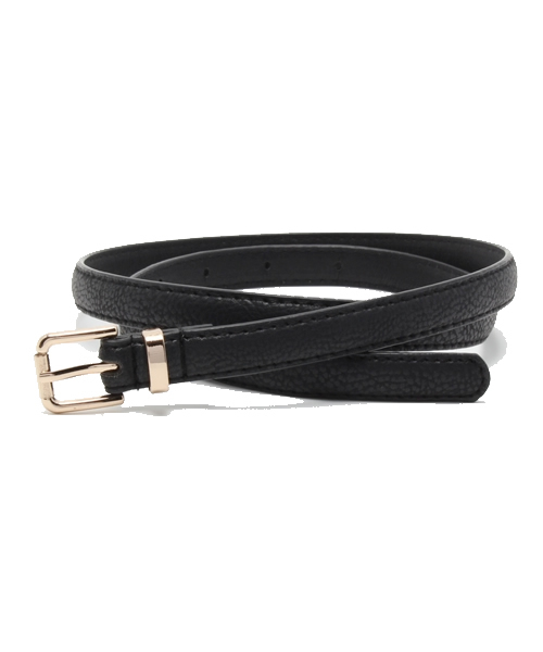 WEGO（ウィゴー）の「WEGO/カラー細ベルト（ベルト・レディース・ブラック/ブラウン/ネイビー/ワイン/ダークグリーン/ホワイト・FREE）」の3枚目の写真