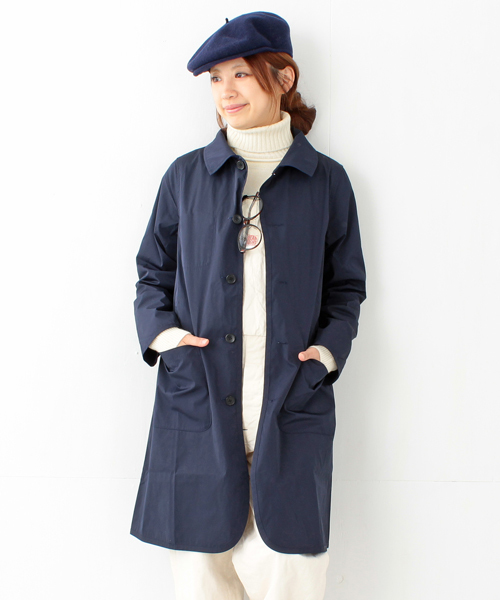 BEAMS BOY（ビームスボーイ）の「BEAMS BOY / リバーシブル ナイロンコート（ナイロンジャケット・レディース・ベージュ/ブルー/ネイビー・ONE SIZE）」の2枚目の写真