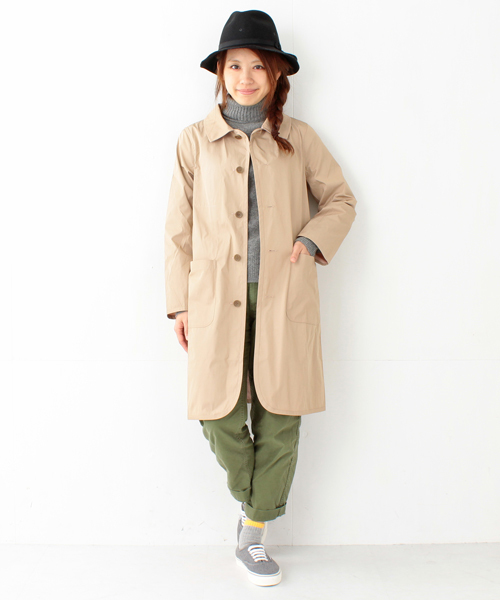 BEAMS BOY（ビームスボーイ）の「BEAMS BOY / リバーシブル ナイロンコート（ナイロンジャケット・レディース・ベージュ/ブルー/ネイビー・ONE SIZE）」の21枚目の写真