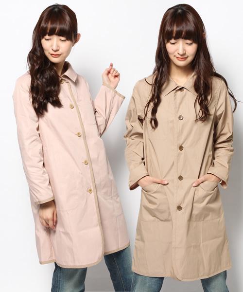 BEAMS BOY（ビームスボーイ）の「BEAMS BOY / リバーシブル ナイロンコート（ナイロンジャケット・レディース・ベージュ/ブルー/ネイビー・ONE SIZE）」の20枚目の写真