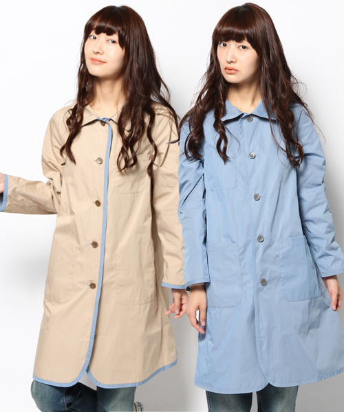 BEAMS BOY（ビームスボーイ）の「BEAMS BOY / リバーシブル ナイロンコート（ナイロンジャケット・レディース・ベージュ/ブルー/ネイビー・ONE SIZE）」の18枚目の写真