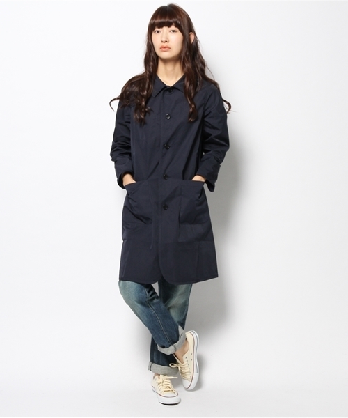 BEAMS BOY（ビームスボーイ）の「BEAMS BOY / リバーシブル ナイロンコート（ナイロンジャケット・レディース・ベージュ/ブルー/ネイビー・ONE SIZE）」の7枚目の写真