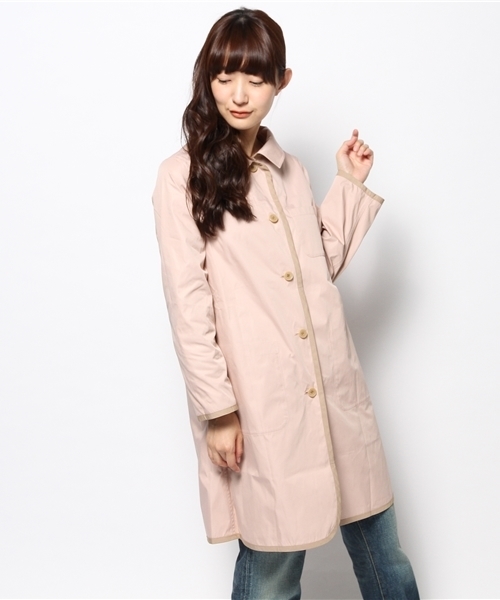 BEAMS BOY（ビームスボーイ）の「BEAMS BOY / リバーシブル ナイロンコート（ナイロンジャケット・レディース・ベージュ/ブルー/ネイビー・ONE SIZE）」の10枚目の写真