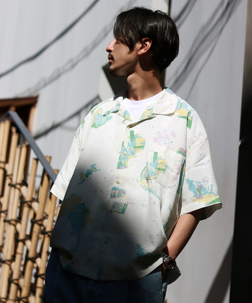 PORTER CLASSIC（ポータークラシック）の「【Porter Classic × JS 】SHOWFOLK ALOHA SHIRT（シャツ/ブラウス・メンズ・ナチュラル/ブルー/バーガンディー・MEDIUM/LARGE/X-LARGE）」の9枚目の写真