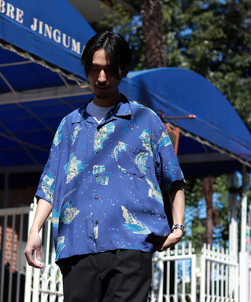 PORTER CLASSIC】SHOWFOLK ALOHA SHIRT-SLOW&STEADY