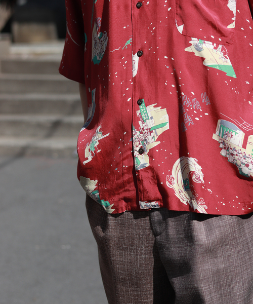 PORTER CLASSIC（ポータークラシック）の「【Porter Classic × JS 】SHOWFOLK ALOHA SHIRT（シャツ/ブラウス・メンズ・ナチュラル/ブルー/バーガンディー・MEDIUM/LARGE/X-LARGE）」の19枚目の写真