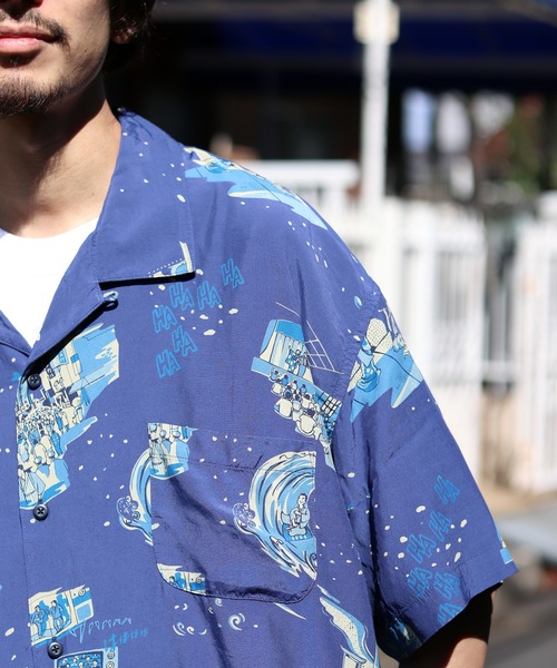 【希少】Porter Classic SHOWFOLK ALOHA SHIRT New】Porter Classic Showfolk Aloha Shirt, Size S Hawaiian