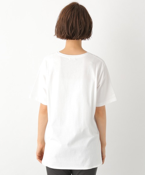 LEPSIM（レプシィム）の「ラウンドヘムロングTSS　871965（Tシャツ/カットソー・レディース・グレイッシュベージュ/ブラック/オフホワイト/ライトブルー・LARGE/MEDIUM）」の13枚目の写真