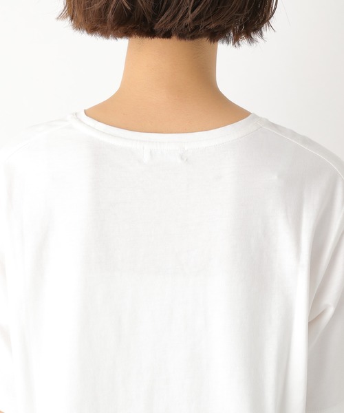 LEPSIM（レプシィム）の「ラウンドヘムロングTSS　871965（Tシャツ/カットソー・レディース・グレイッシュベージュ/ブラック/オフホワイト/ライトブルー・LARGE/MEDIUM）」の17枚目の写真