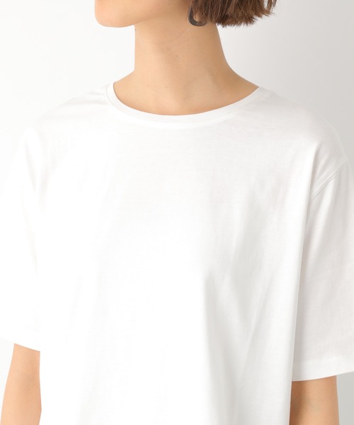 LEPSIM（レプシィム）の「ラウンドヘムロングTSS　871965（Tシャツ/カットソー・レディース・グレイッシュベージュ/ブラック/オフホワイト/ライトブルー・LARGE/MEDIUM）」の14枚目の写真