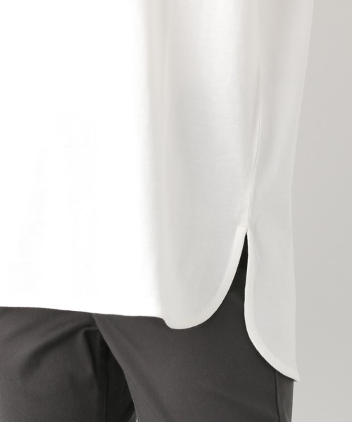 LEPSIM（レプシィム）の「ラウンドヘムロングTSS　871965（Tシャツ/カットソー・レディース・グレイッシュベージュ/ブラック/オフホワイト/ライトブルー・LARGE/MEDIUM）」の16枚目の写真