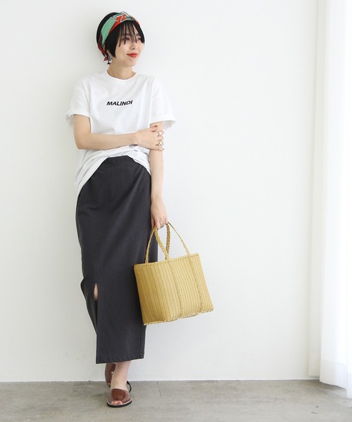 ADAM ET ROPE'(アダムエロペ)の「バンダナ付きロゴTEE (トートBAG)(Tシャツ/カットソー・レディース・イエロー/パープル系その他/レッド/オレンジ・FREE)」の11枚目の写真