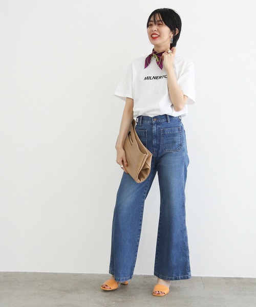 ADAM ET ROPE'(アダムエロペ)の「バンダナ付きロゴTEE (トートBAG)(Tシャツ/カットソー・レディース・イエロー/パープル系その他/レッド/オレンジ・FREE)」の16枚目の写真