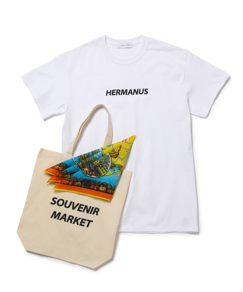 ADAM ET ROPE'(アダムエロペ)の「バンダナ付きロゴTEE (トートBAG)(Tシャツ/カットソー・レディース・イエロー/パープル系その他/レッド/オレンジ・FREE)」の15枚目の写真