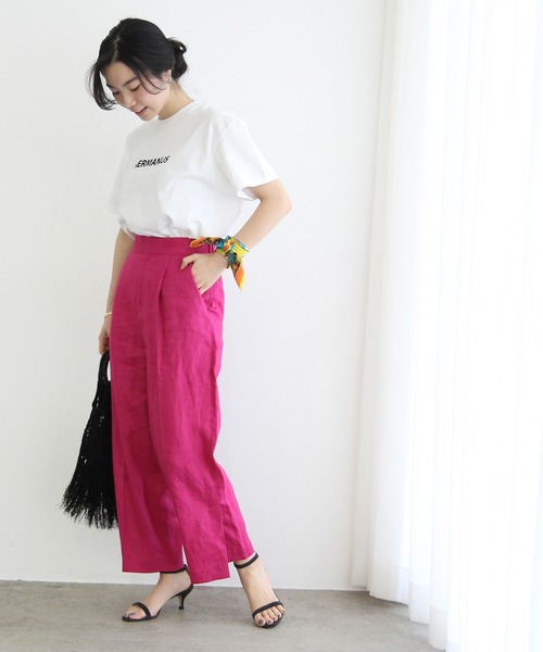 ADAM ET ROPE'(アダムエロペ)の「バンダナ付きロゴTEE (トートBAG)(Tシャツ/カットソー・レディース・イエロー/パープル系その他/レッド/オレンジ・FREE)」の21枚目の写真