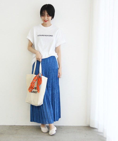 ADAM ET ROPE'(アダムエロペ)の「バンダナ付きロゴTEE (トートBAG)(Tシャツ/カットソー・レディース・イエロー/パープル系その他/レッド/オレンジ・FREE)」の10枚目の写真