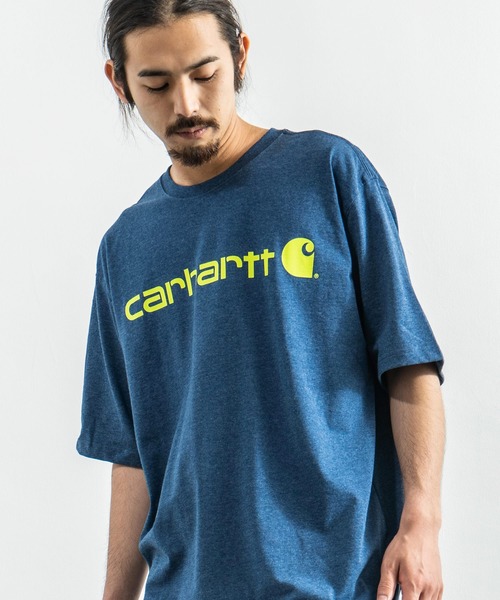 Carhartt(カーハート)の「CARHARTT カーハート プリント ロゴ ビッグT Signature Logo Short-Sleeve T-Shirt K195(Tシャツ/カットソー・メンズ・ブラック/ダークグリーン/グレー/コバルトブルー/チャコール・M/L/XL)」の5枚目の写真