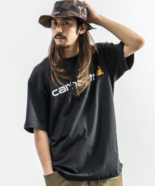 Carhartt(カーハート)の「CARHARTT カーハート プリント ロゴ ビッグT Signature Logo Short-Sleeve T-Shirt K195(Tシャツ/カットソー・メンズ・ブラック/ダークグリーン/グレー/コバルトブルー/チャコール・M/L/XL)」の12枚目の写真