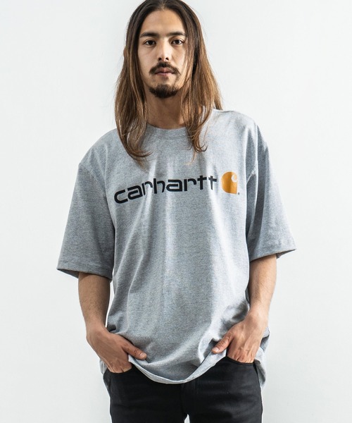 Carhartt(カーハート)の「CARHARTT カーハート プリント ロゴ ビッグT Signature Logo Short-Sleeve T-Shirt K195(Tシャツ/カットソー・メンズ・ブラック/ダークグリーン/グレー/コバルトブルー/チャコール・M/L/XL)」の21枚目の写真