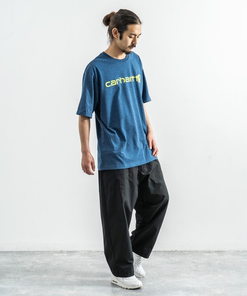 Carhartt(カーハート)の「CARHARTT カーハート プリント ロゴ ビッグT Signature Logo Short-Sleeve T-Shirt K195(Tシャツ/カットソー・メンズ・ブラック/ダークグリーン/グレー/コバルトブルー/チャコール・M/L/XL)」の7枚目の写真