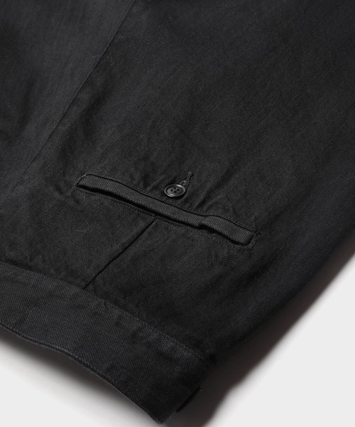 MR.OLIVE（ミスターオリーブ）の「10oz UNEVENNESS ライトデニム / グルカ ワイドパンツ（デニムパンツ・メンズ・ブラック/グレー/ナチュラル・SMALL/MEDIUM/LARGE）」の4枚目の写真