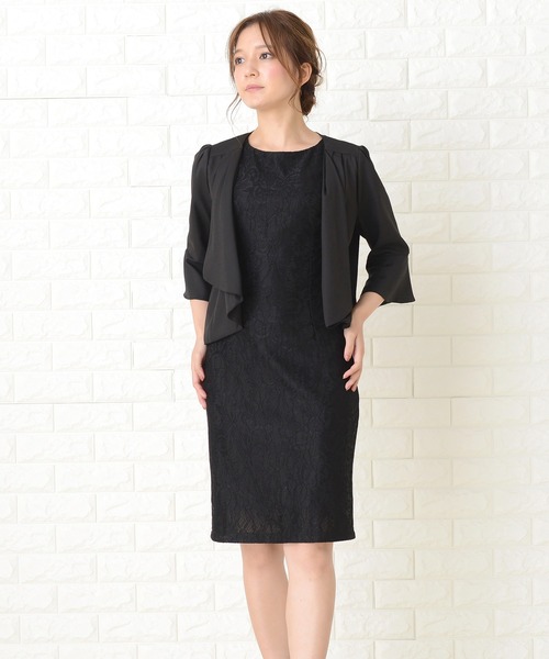 Lace Ladies（レースレディース）の「カバーアップパーティーボレロ・カーディガン（カーディガン/ボレロ・レディース・ベージュ/ブラック・M/S/XL/XXL/L）」の19枚目の写真