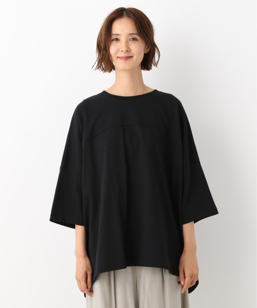 LEPSIM（レプシィム）の「UVワイドBIG-T　892445（Tシャツ/カットソー・レディース・オフホワイト/ピンクベージュ/グレイッシュベージュ/ブラック・FREE）」の10枚目の写真
