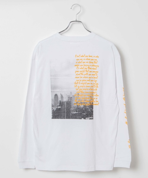 WEGO(ウィゴー)の「WEGO/フォトプリントロンT(Tシャツ/カットソー・メンズ・ホワイト/ブラック/ホワイト系その他・LARGE/MEDIUM/SMALL)」の13枚目の写真