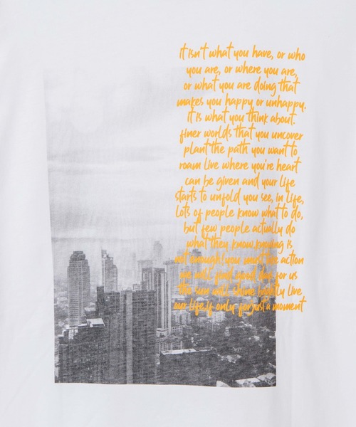 WEGO(ウィゴー)の「WEGO/フォトプリントロンT(Tシャツ/カットソー・メンズ・ホワイト/ブラック/ホワイト系その他・LARGE/MEDIUM/SMALL)」の20枚目の写真