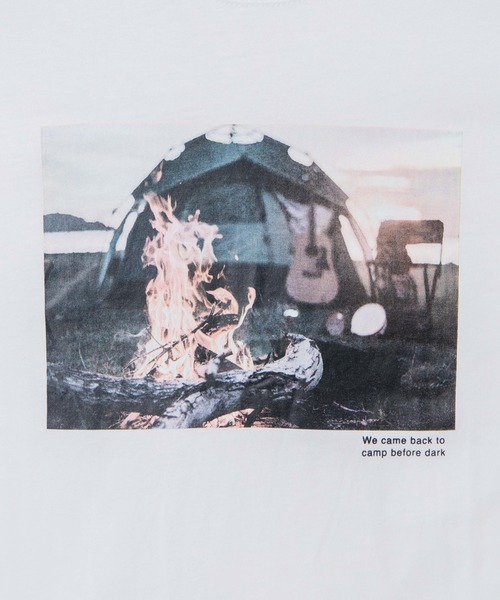 WEGO(ウィゴー)の「WEGO/フォトプリントロンT(Tシャツ/カットソー・メンズ・ホワイト/ブラック/ホワイト系その他・LARGE/MEDIUM/SMALL)」の17枚目の写真