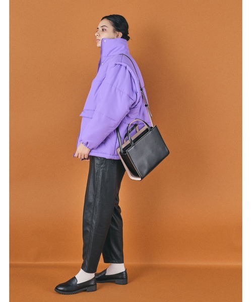 Laugoa(ラウゴア)の「RUUT 2WAY トートバッグ(トートバッグ・レディース・ブラック/ベージュ/シルバー・9)」の8枚目の写真