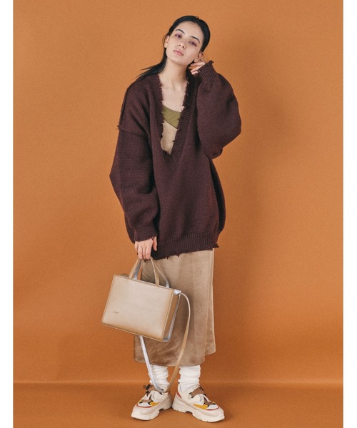 Laugoa(ラウゴア)の「RUUT 2WAY トートバッグ(トートバッグ・レディース・ブラック/ベージュ/シルバー・9)」の12枚目の写真
