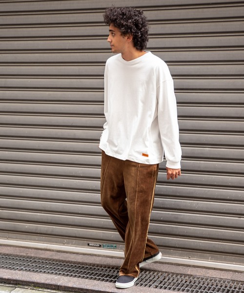 BAYFLOW（ベイフロー）の「WEB限定 ベロアトラックパンツ（その他パンツ・メンズ・ダークブラウン/チャコール・SMALL/MEDIUM/LARGE）」の6枚目の写真