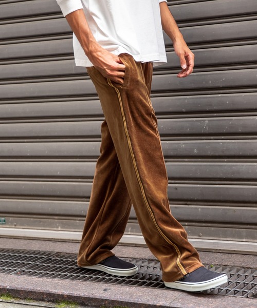 BAYFLOW（ベイフロー）の「WEB限定 ベロアトラックパンツ（その他パンツ・メンズ・ダークブラウン/チャコール・SMALL/MEDIUM/LARGE）」の22枚目の写真