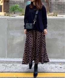 MAISON DE THERESE | レイヤード風　異素材ドッキングワンピース(ワンピース)